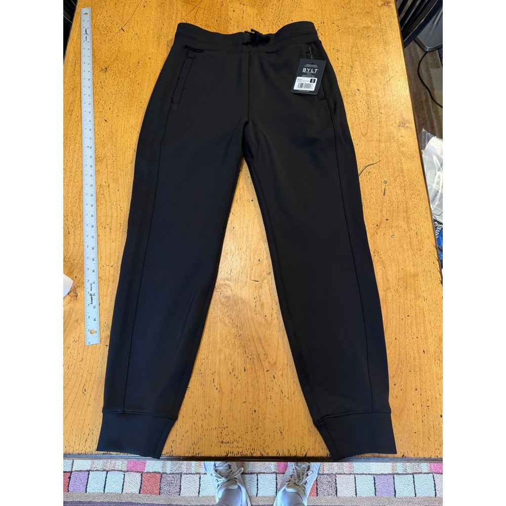 BYLT Daybreak Track Jogger Size S Black Mens Athletic Performance Pants WBJG0521